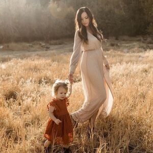 Elegant Cream Maxi Dress